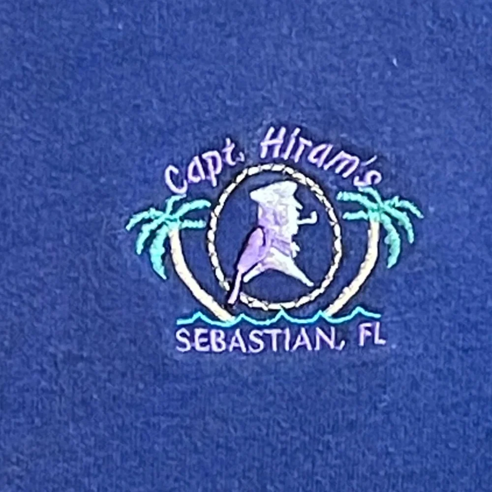 Capt. Hiram’s Sebastian FL Sweatshirt 🌊 Florida Souvenir, Men's Med/Women's Leg - Picture 2 of 9